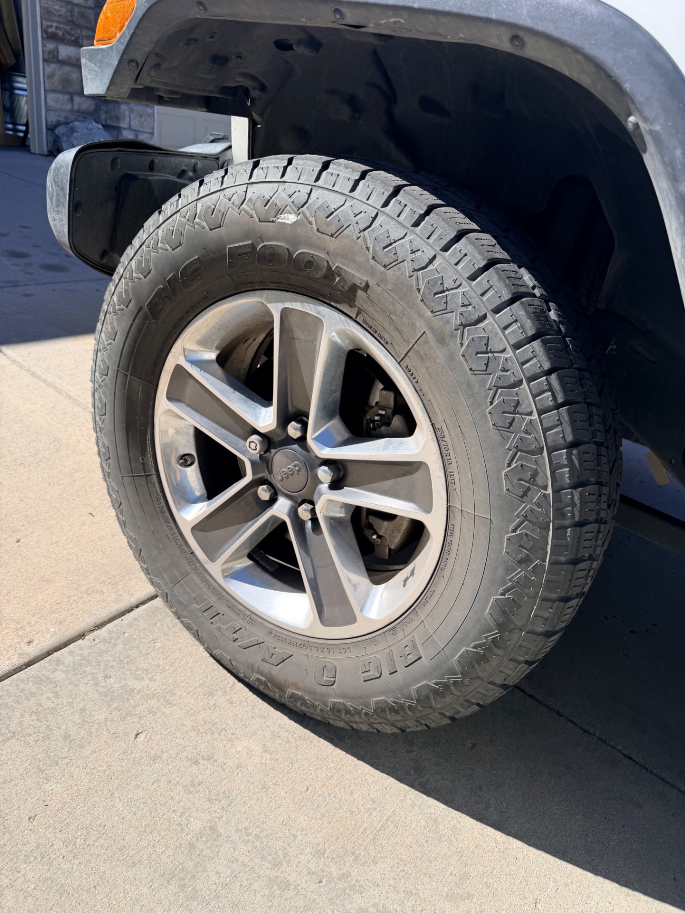 Wheel & Tire Detail before